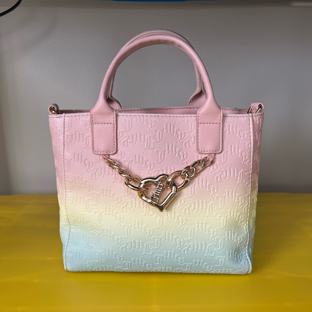 Juicy Couture Pink and Blue Gradient Crossbody Bag